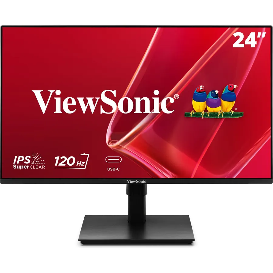 ViewSonic VA2448-MHU 24 Inch 1080p IPS Computer Monitor, 120Hz, USB C