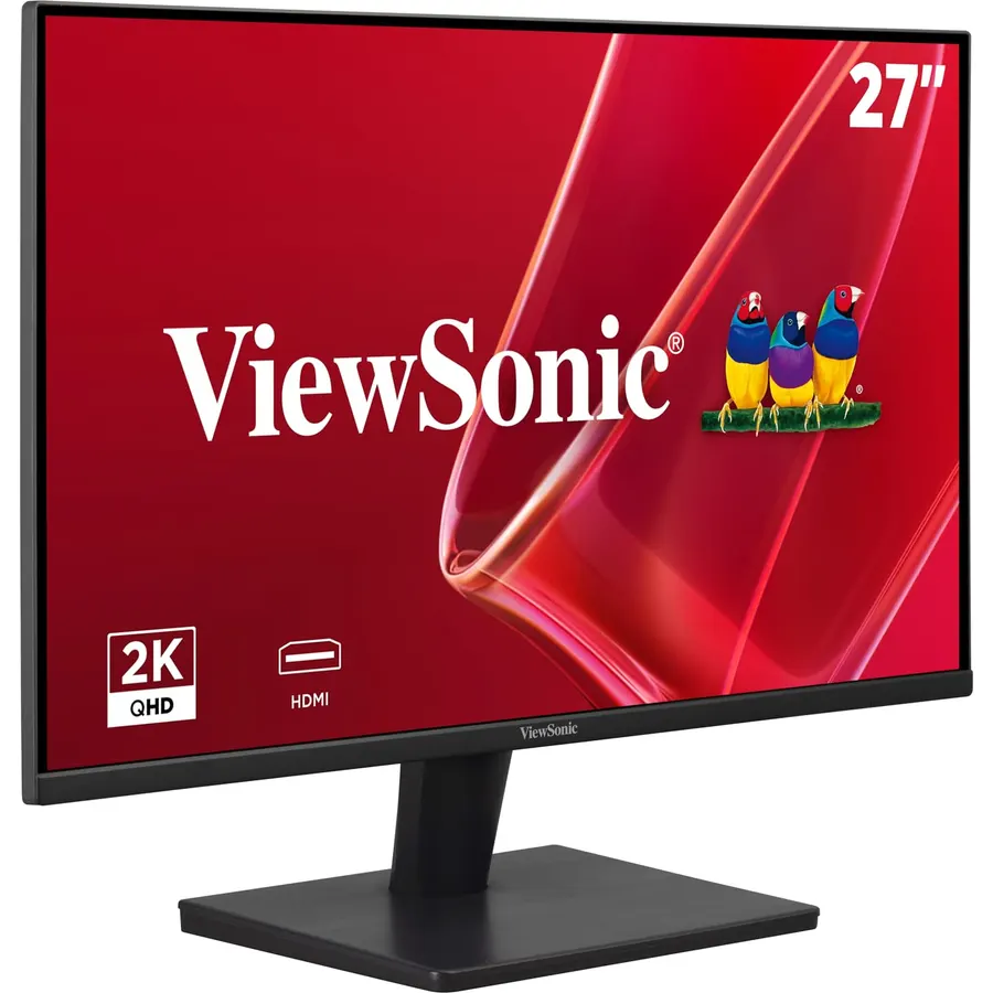 ViewSonic VA2715-2K-MHD 27 Inch 1440p Monitor, LED Display with Adaptive Sync for High-Resolution Home and Office Work, HDMI, and DisplayPort Inputs