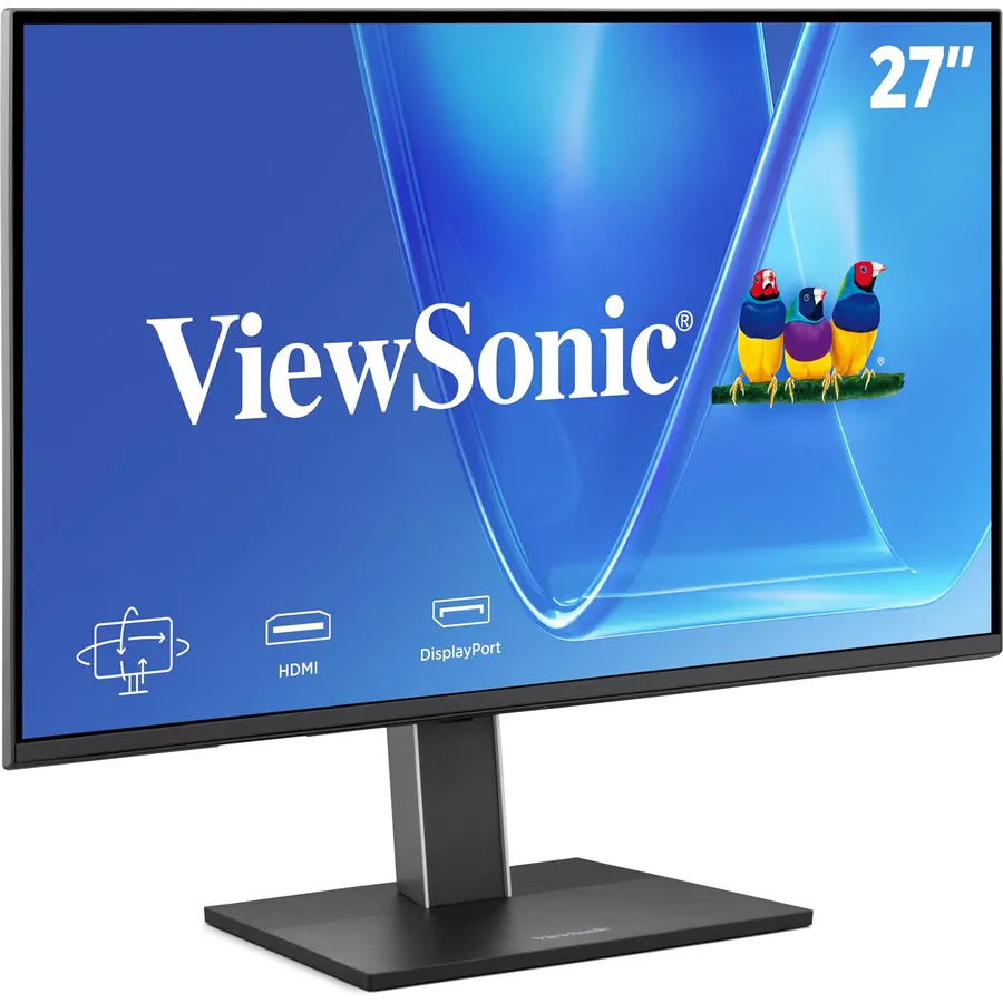 ViewSonic VG2751 27 Inch 1080p Monitor, IPS Display with 100Hz for Smooth Home and Office Productivity, Full Ergonomic Adjustability, 4-Port USB Hub, HDMI, DisplayPort, and USB-C Inputs