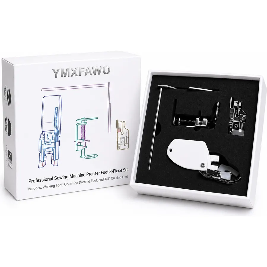 Walking Foot and Quilting Presser Foot Set for Low Shank, 3-Piece