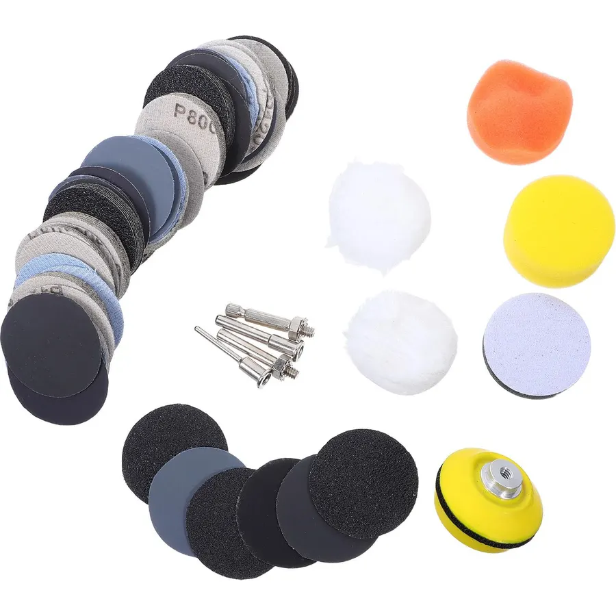 Wet Dry Sanding Discs, Grit Hook and Loop Inch 60-10000 129pcs