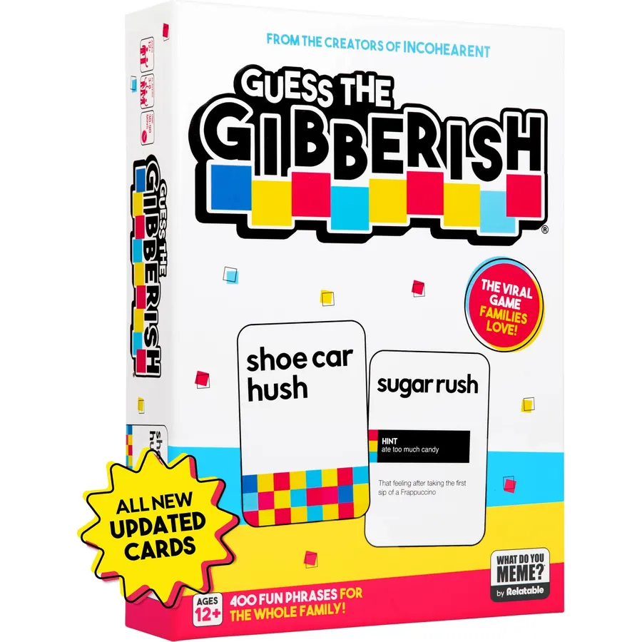 WHAT DO YOU MEME? Guess The Gibberish Card Game for Families by Relatable