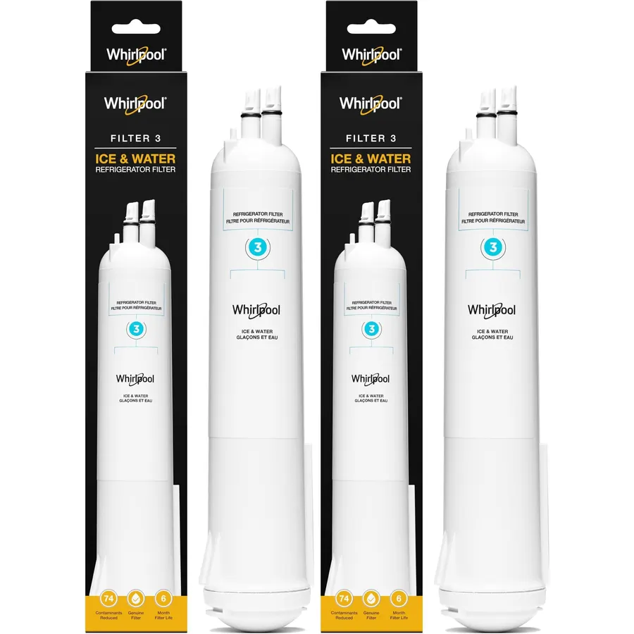 Whirlpool® Refrigerator Ice and Water Filter 3 - WHR3RXD1, Single-Pack, Aqua (Pack of 2)
