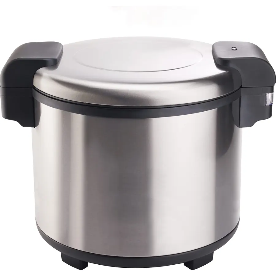 Winco 100 Cups Silver Commercial-Grade Electric Rice Warmer