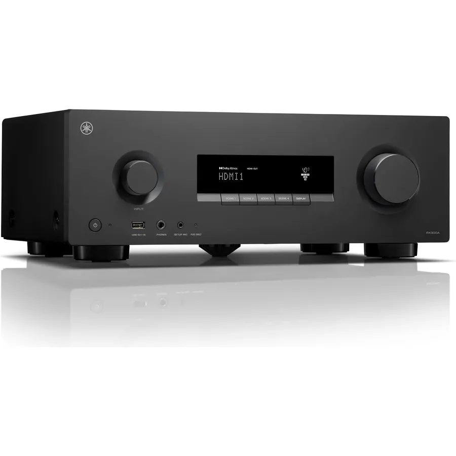Yamaha YHT-4970U 5.1-Channel Home Theater System - Dolby Atmos 4K120 8K AV Receiver, 5 Speakers and Powered Subwoofer - HDMI eARC, Bluetooth Wireless Streaming