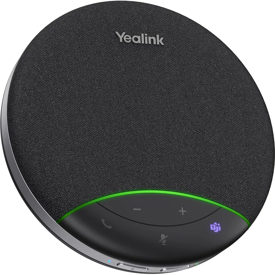 Yealink Sp92 Conference Speaker and Microphone Teams Certified Mic with Al Noise Cancelling 20H Call Time USB Speakerphone for Small Meeting Room, Bluetooth Speaker for Computer/Laptop